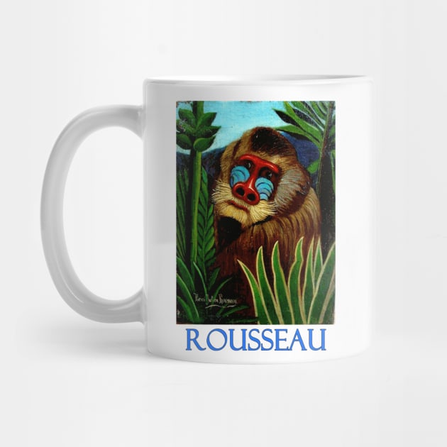 Mandrill in the Jungle by Henri Rousseau by Naves